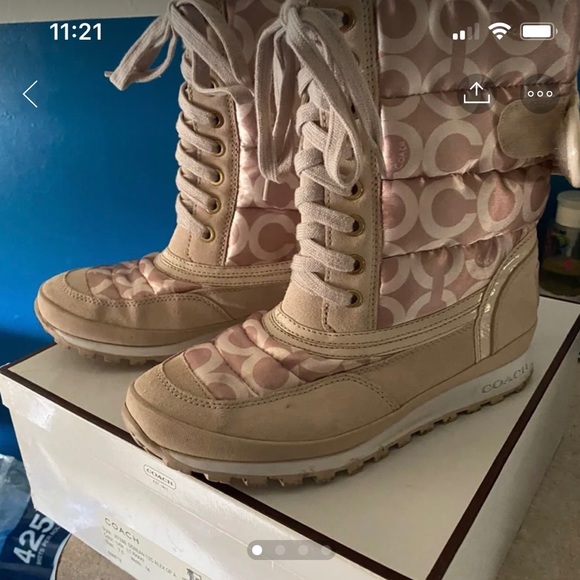 Coach Doreen boots size 7 - Picture 1 of 2